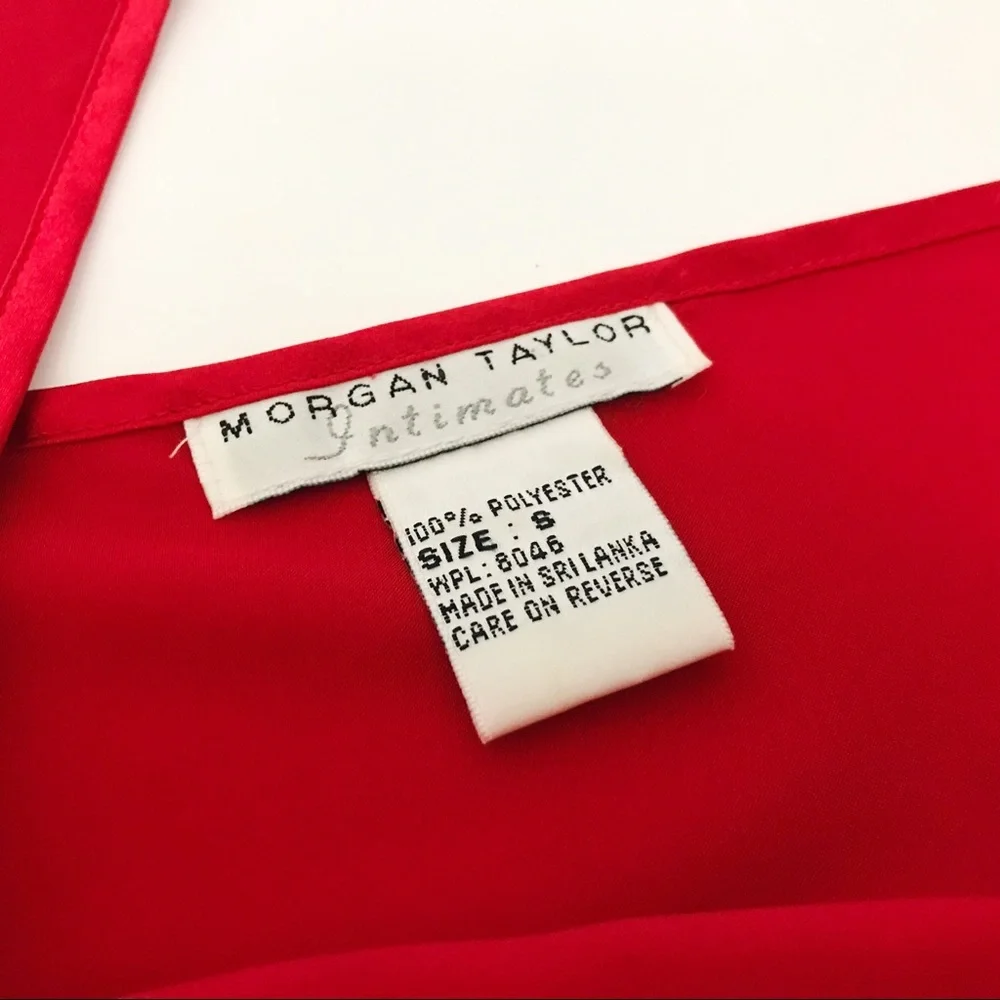Vintage Satin Chemise Slip Dress in Red | Size S - Picture 11 of 11
